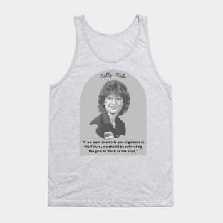 Sally Ride Portrait and Quote Tank Top